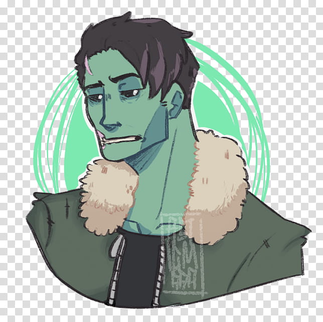 [Monster Prom] BRIAN GREEN !! transparent background PNG clipart