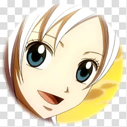 Fairy Tail Icon , Lisanna, white haired female character transparent background PNG clipart