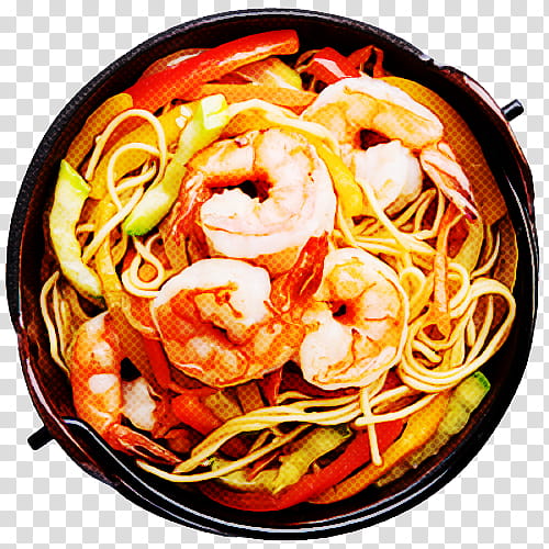 food dish cuisine noodle ingredient, Udon, Shrimp, Recipe, Side Dish transparent background PNG clipart