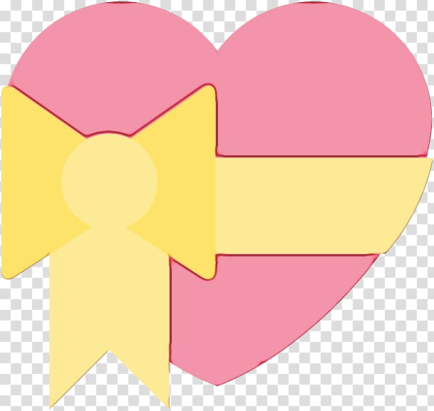 Love Background Ribbon, Heart, Line, Angle, Pink M, Yellow, Material Property, Construction Paper transparent background PNG clipart