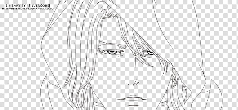 Bleach  lineart, glaring man sketch transparent background PNG clipart