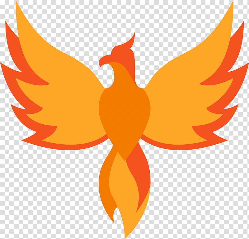 Phoenix Logo, Symbol, Icon Design, Chinese Dragon, Orange, Wing transparent background PNG clipart