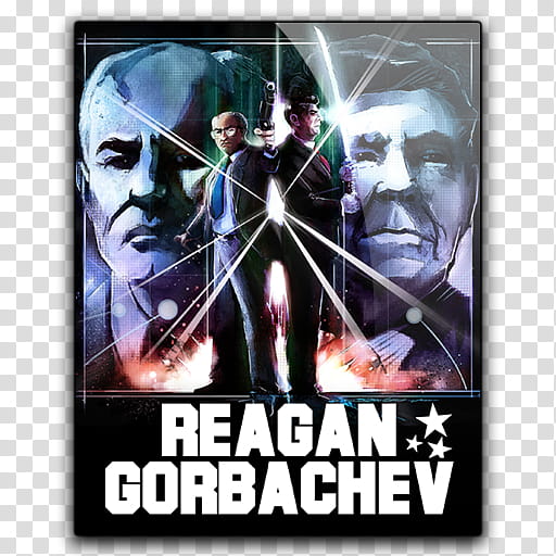 Icon Reagan Gorbachev transparent background PNG clipart
