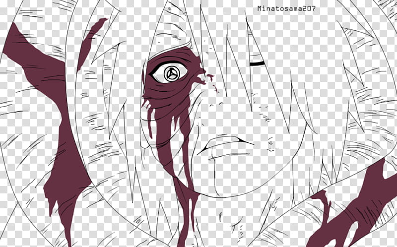 Obito, Naruto character sketch transparent background PNG clipart