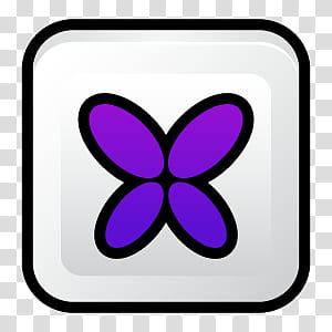 Sleek XP Software, purple butterfly art transparent background PNG clipart