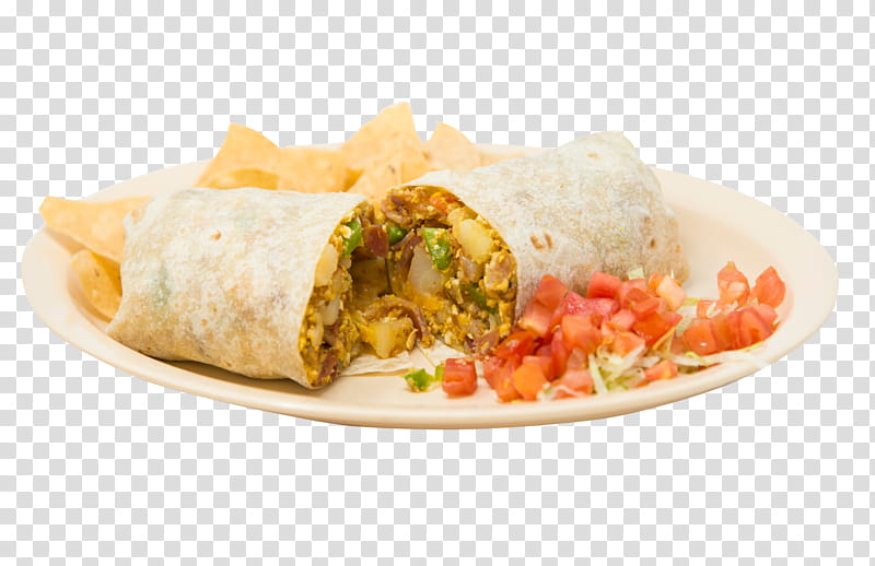 Junk Food, Burrito, Breakfast, Breakfast Burrito, Mission Burrito, Salsa Verde, Taquito, Huevos Rancheros transparent background PNG clipart
