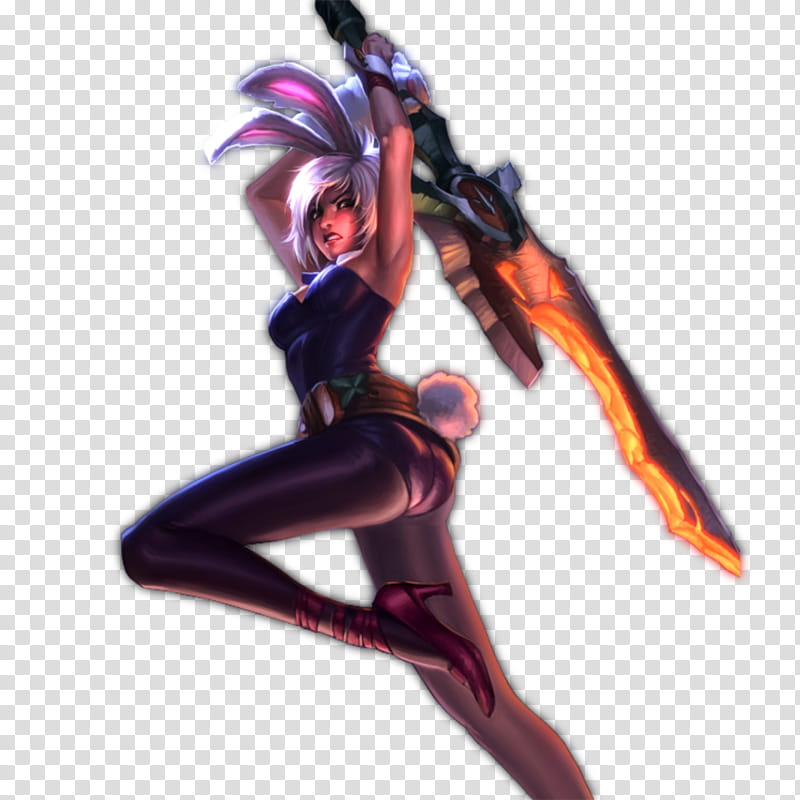 League of Legends Battle Bunny Riven, character screenshto transparent background PNG clipart