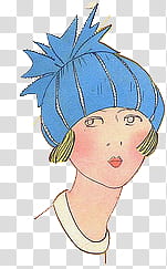woman wearing blue knit cap transparent background PNG clipart