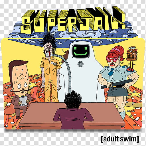 Superjail series and season folder icons, Superjail ( transparent background PNG clipart