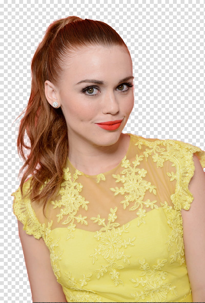 Holland Roden, woman smiling transparent background PNG clipart
