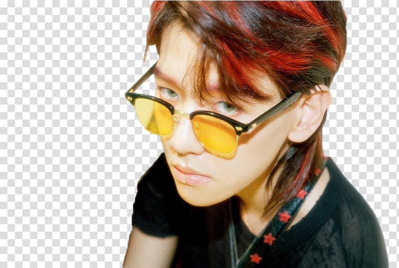 Baekhyun EXO The War Ko Ko Bop S, person wearing sunglasses transparent background PNG clipart