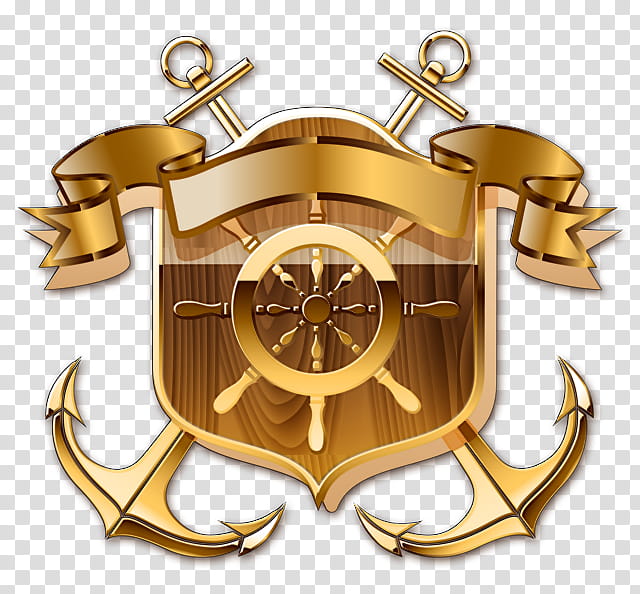 Gold Badge, Boat, Anchor, Watercraft, Resource, Company, Brass, Metal transparent background PNG clipart