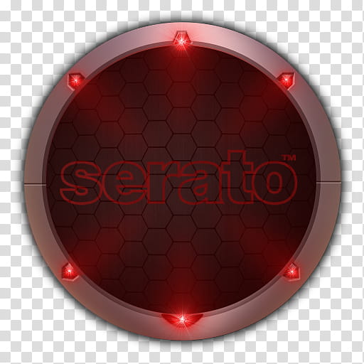 Crysis Style Icon , Crysis Serato Scratch Live  (, round red and gray with Serato text logo transparent background PNG clipart