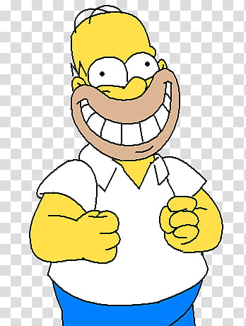Super Smiley Homer transparent background PNG clipart | HiClipart