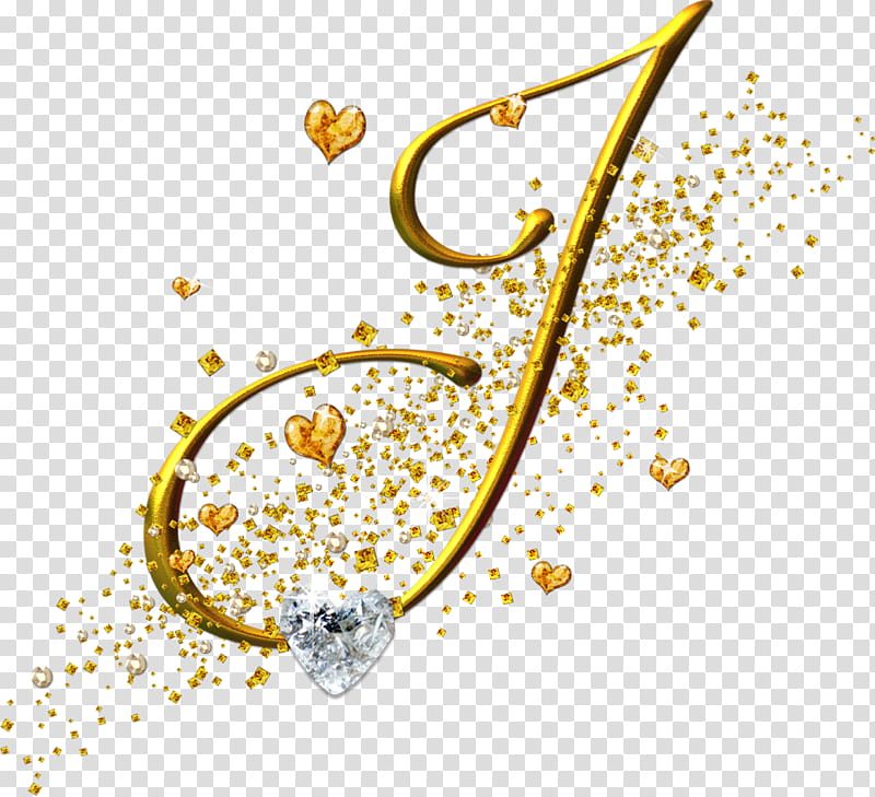 Letras, gold-colored letter J transparent background PNG clipart