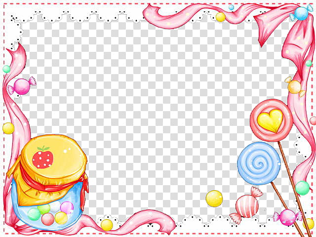 pink border transparent background PNG clipart