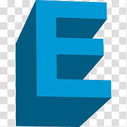 Recursos, blue letter E signage transparent background PNG clipart