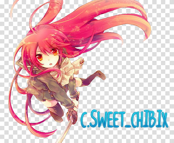 Christmas gift special, red haired anime girl illustration transparent background PNG clipart