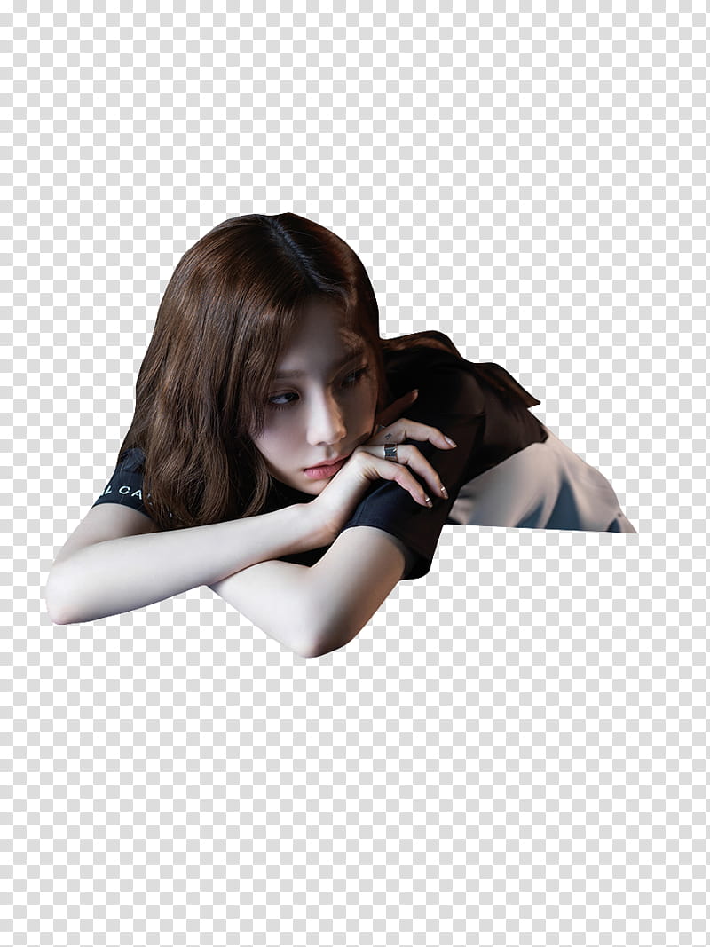 TAEYEON SNSD Something New, woman wearing black t-shirt transparent background PNG clipart