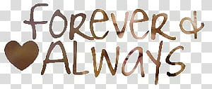 Text , forever & always text transparent background PNG clipart