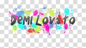 Texto de Demi Lovato transparent background PNG clipart thumbnail
