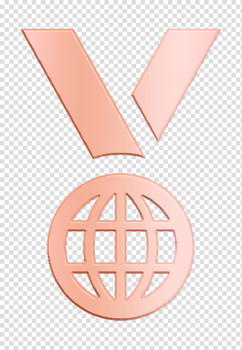 icon Medal icon Business Seo Elements icon, Pink, Peach, Material Property, Symbol, Beige transparent background PNG clipart