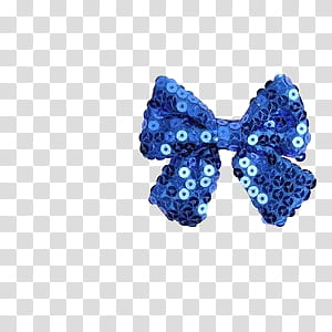 accessories, blue sequinned bow transparent background PNG clipart