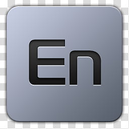 Icon , Adobe Encore CS, black En logo transparent background PNG clipart