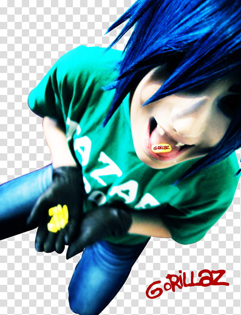 GoRiLLaZ Cosplay take PILLS transparent background PNG clipart