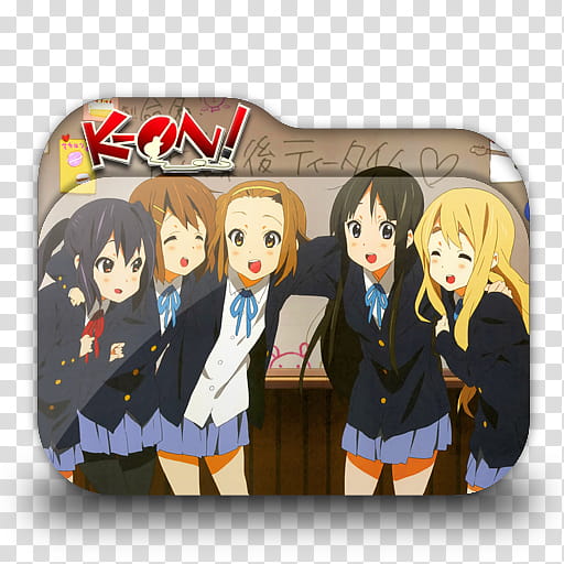 K On Anime Folder Icon by Knives, K On!  transparent background PNG clipart
