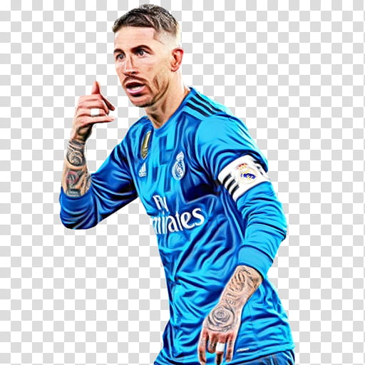 Real Madrid, Watercolor, Paint, Wet Ink, Sergio Ramos, Fifa 18, Real Madrid CF, Fifa 19 transparent background PNG clipart