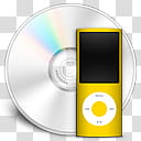 iTunes Minuet, yellow icon transparent background PNG clipart