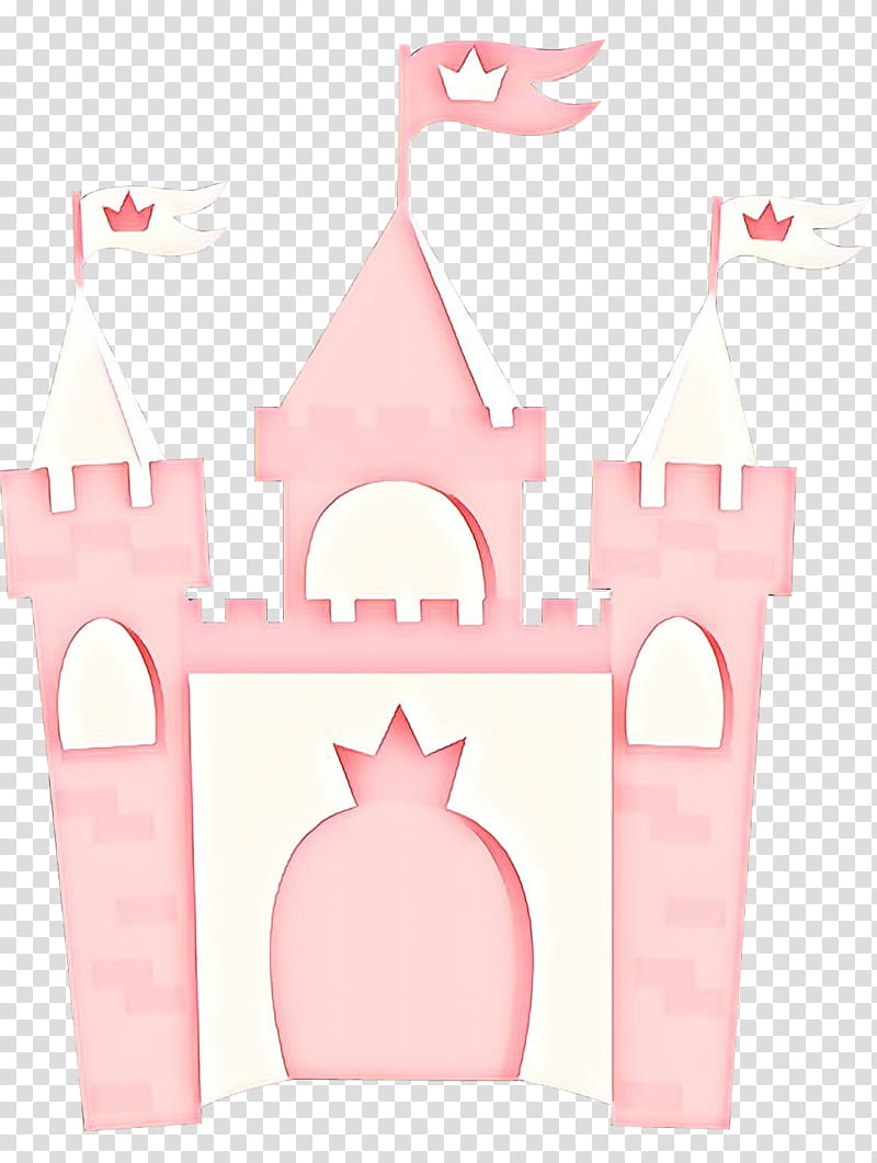 Cartoon Castle, Paper, Pink M, Crown, Stork transparent background PNG clipart
