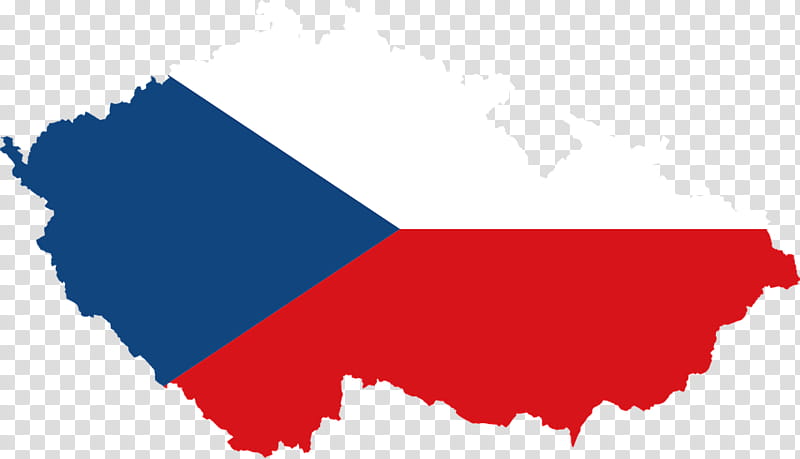 Flag, Czech Republic, Flag Of The Czech Republic, Czechoslovakia, Map, Cartography, Red, Blue, Line transparent background PNG clipart