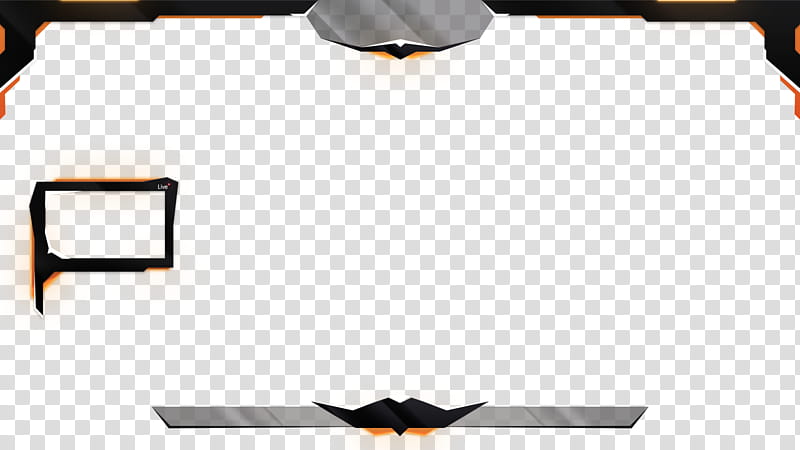 Rocket League Overlay Black n Orange transparent background PNG clipart