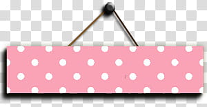 Cosas para tu marca de agua, pink and white polka-dot signage transparent background PNG clipart
