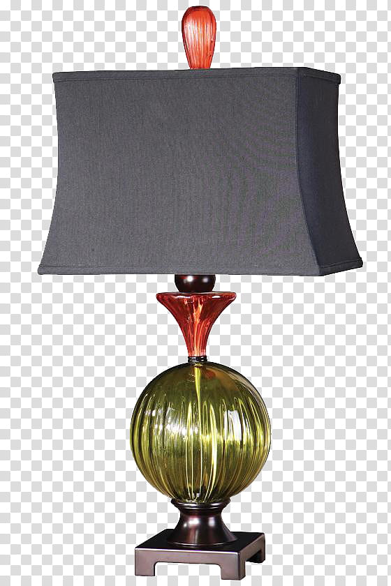 Modern design in, black table lamp transparent background PNG clipart