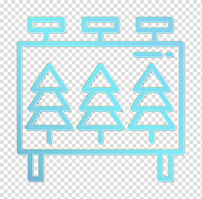 Billboard icon Camping Outdoor icon, Text, Electric Blue, Line, Teal, Turquoise, Signage, Logo transparent background PNG clipart