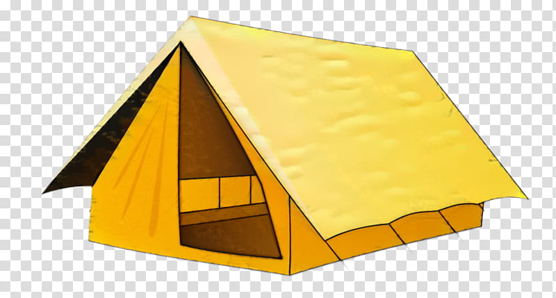 Tent, Yellow, Roof, Angle, House, Hut, Playhouse transparent background PNG clipart