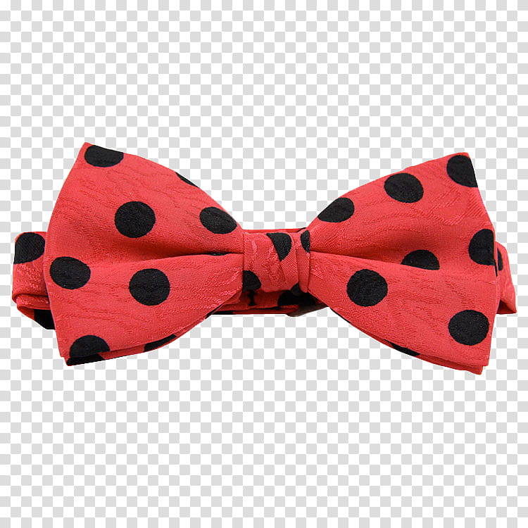 red and black polka-dot bowtie transparent background PNG clipart