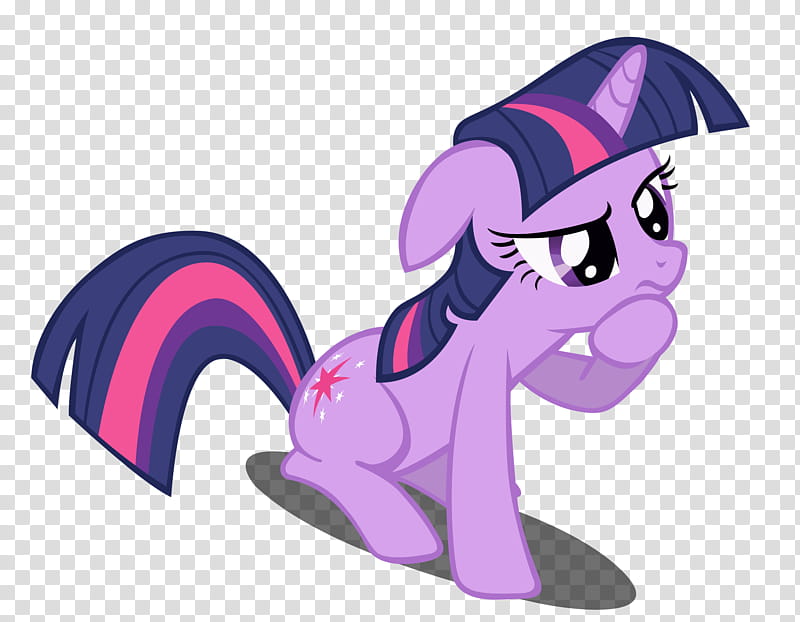 Pondering Twilight Sparkle Redone transparent background PNG clipart