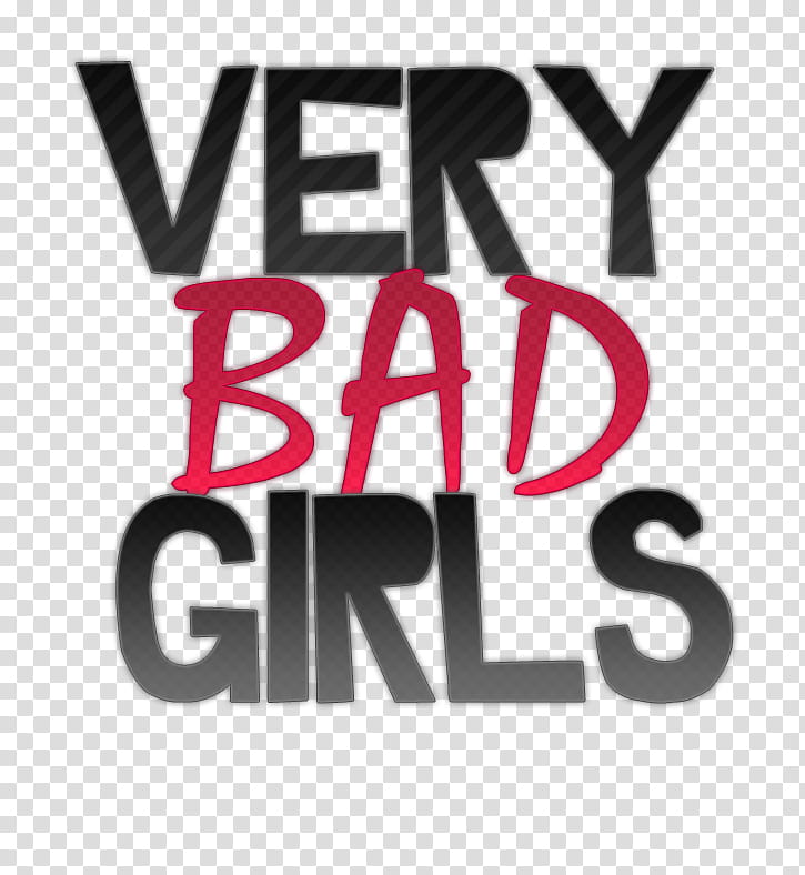 , Very Bad Girls text transparent background PNG clipart