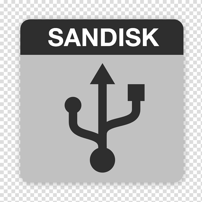 Flader  Crazy  icons for HDD SSD and USB, Sandisk usb grey transparent background PNG clipart