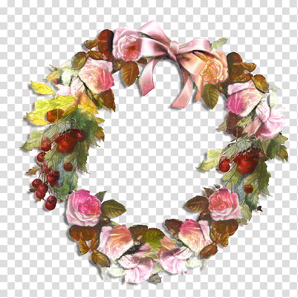 Pink Flower, Wreath, Rose, Garland, Floral Design, Antique, Chaplet, Fairy transparent background PNG clipart