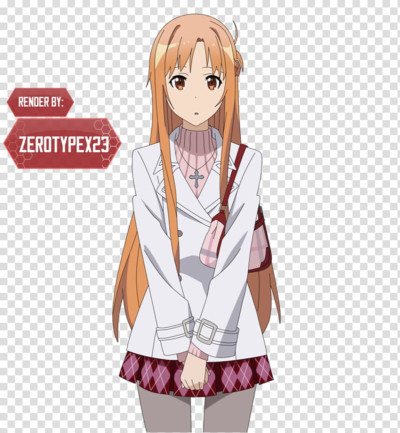 Yuuki Asuna Render SAO II (Gun Gale Online) transparent background PNG clipart