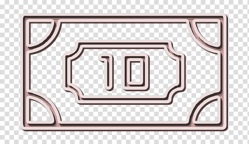 Money icon Miscellaneous Elements icon, Rectangle, Line transparent background PNG clipart