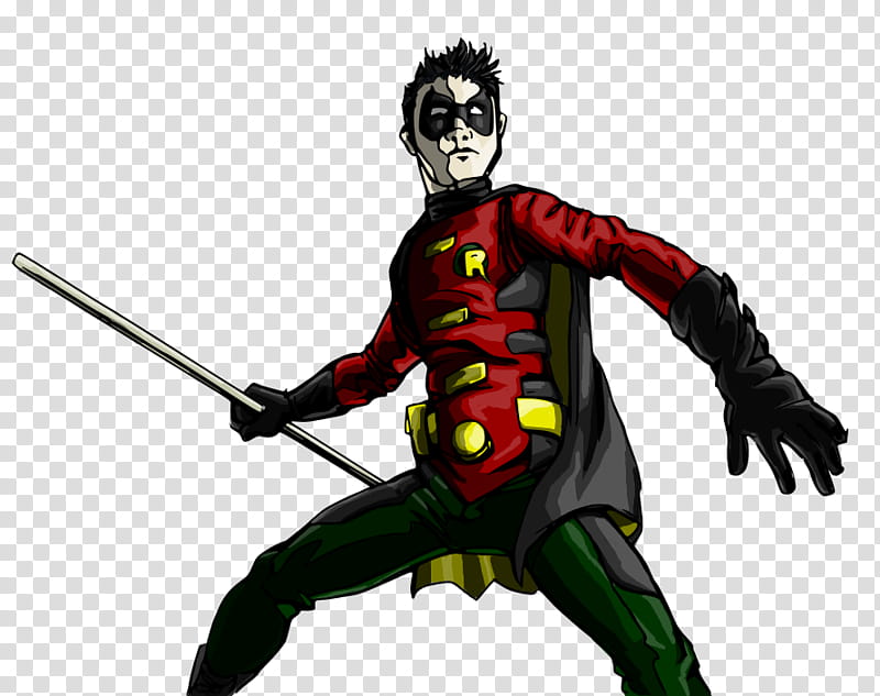 Robin YJ cosplay drawing,, color, DC Robin illustration transparent background PNG clipart