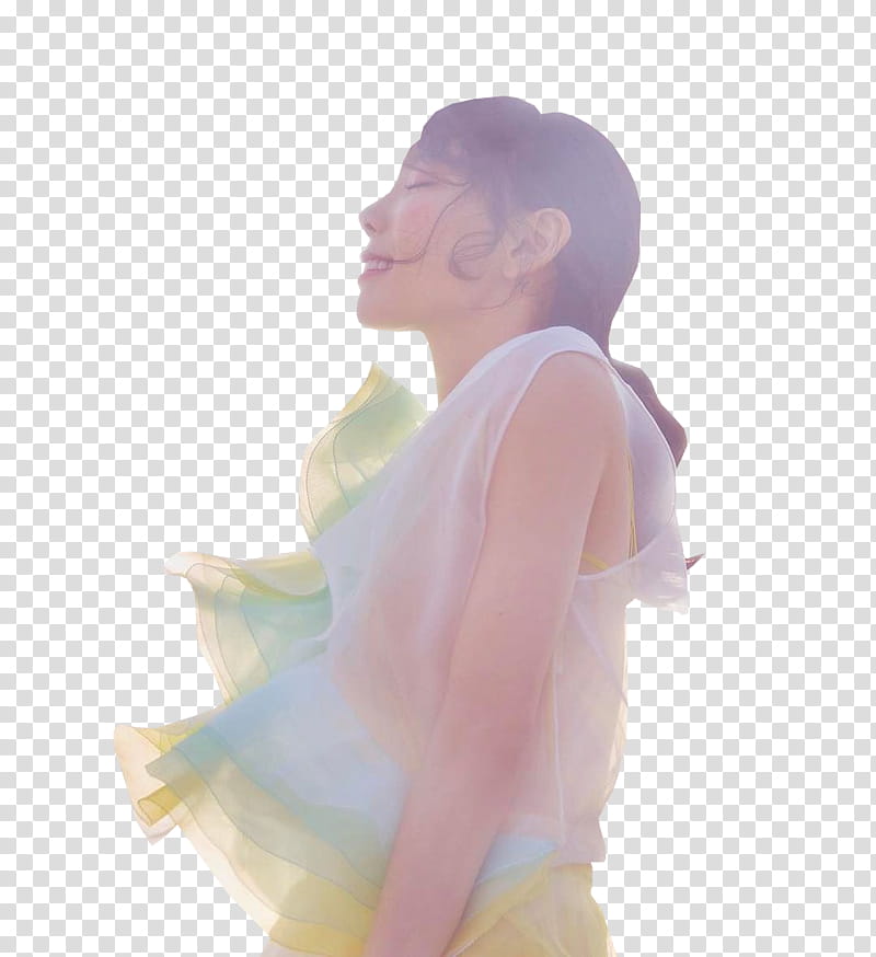 TAEYEON Make Me Love You HQ, woman closing her eyes transparent background PNG clipart