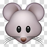 gray rat emoji transparent background PNG clipart