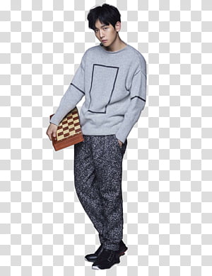 SHARE s Baekhyun Cosmopolitan Render EXO, man standing holding chess board transparent background PNG clipart thumbnail